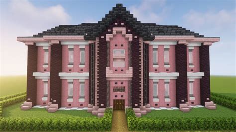 Minecraft Cherry Wood Mansion | Minecraft mansion, Minecraft houses, Blossom house