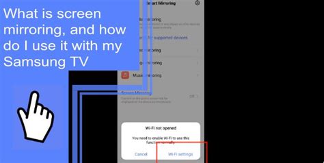 What is screen mirroring, and how do I use it with my Samsung TV?