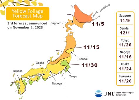 Here’s the official 2023 forecast for autumn leaves in Japan – updated