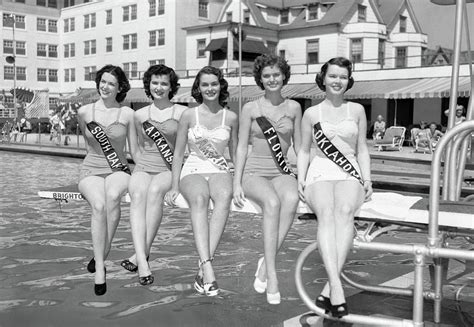 Miss America 1951 and Her Court Photograph by Mikel Yeakle