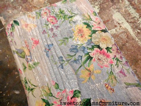 Floral Wood Tutorial – Using Napkins! - Milk Paint | Mod podge crafts ...