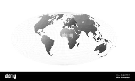 World map continents. Aitoff projection. Attractive vector illustration Stock Vector Image & Art ...