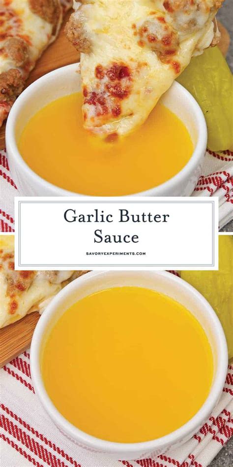 Best Garlic Butter Sauce Recipe - Papa John's Dipping Sauce for Pizza