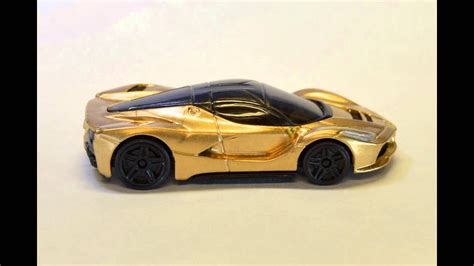 GOLD Ferrari Laferrari Hot Wheels Custom - YouTube