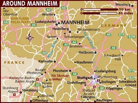 Map of Mannheim