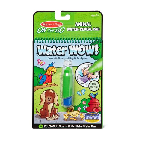 Buy Melissa & Doug On the Go Water Wow! Reusable Water-Reveal Activity Pad - Animals - Stocking ...