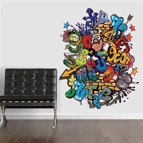 The 15 Best Collection of Graffiti Wall Art Stickers