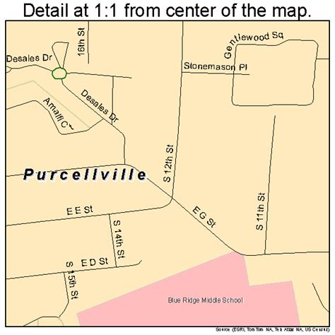 Purcellville Virginia Street Map 5165008