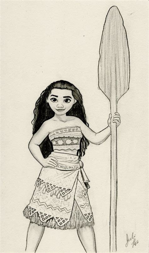 How To Draw Disneys Moana Speed Sketch Disney Drawings Drawings ...