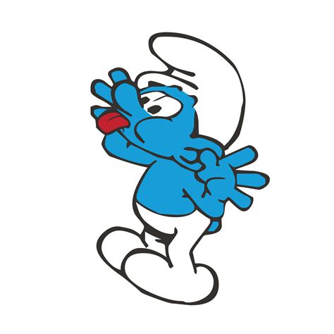 the smurfs funny pose 22788388 Vector Art at Vecteezy