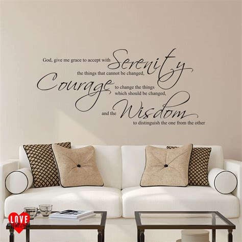 The Serenity Prayer wall art sticker