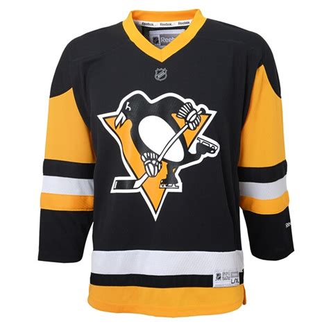 Youth Pittsburgh Penguins Reebok Black Replica Alternate Custom Jersey ...