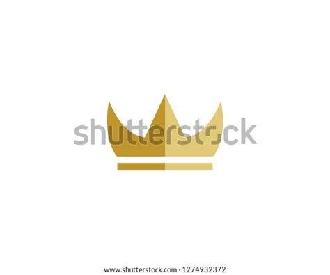 Golden Crown Logo Vector Stock Vector (Royalty Free) 1274932372 ...