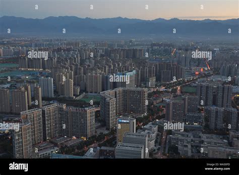 Xi 'an city at night Stock Photo - Alamy