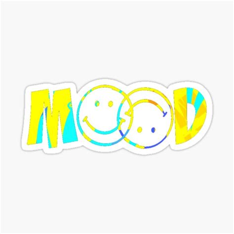 "MOOD SMILEY FACE Emoticon Yellow" Sticker for Sale by sadek | Redbubble