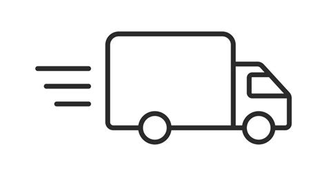 Delivery Truck Clipart Black And White