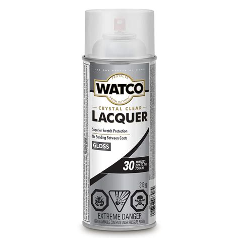 Buy Rust-Oleum Watco 63081 Lacquer Clear Wood Finish Spray, 11.25 oz, Clear Gloss Online at ...