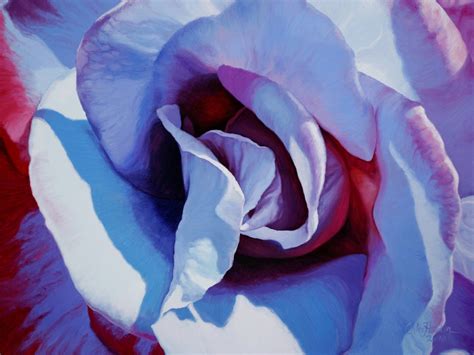 Blue Rose Painting