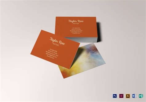 18+ Artistic Business Card Templates in Word, PSD, Apple Pages