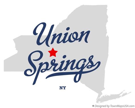 Map of Union Springs, NY, New York