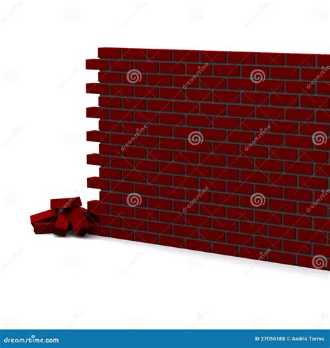 Brick wall 3d stock illustration. Illustration of home - 27056188