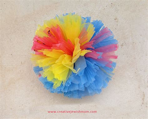 DIY Upcycled Plastic Bag Pom Poms! - creative jewish mom