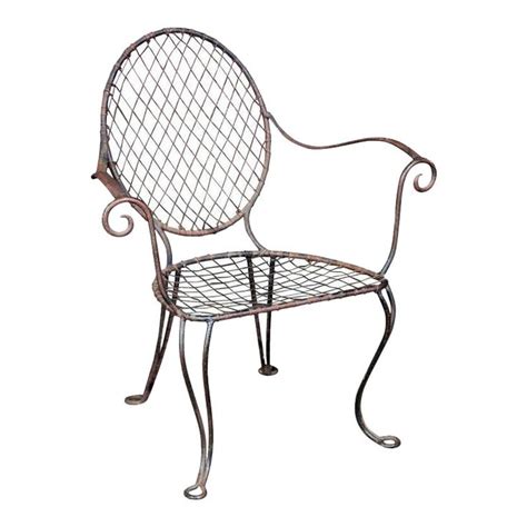 Vintage Wrought Iron Armchair | Wrought iron chairs, Wrought iron patio chairs, Wrought iron stools
