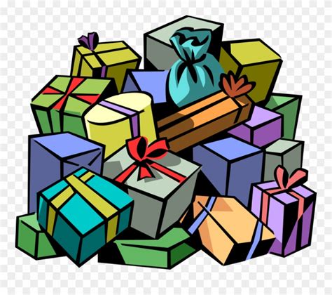 pile of christmas presents clipart - Clip Art Library