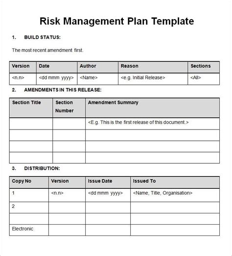 Risk Management Plan Example – emmamcintyrephotography.com