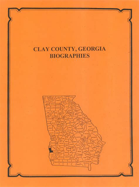 Clay County, Georgia History and Biographies - Mountain Press and ...