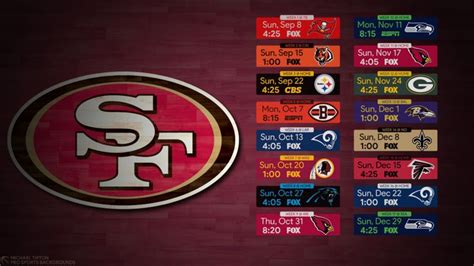 2019-nfl-san-francisco-49ers-desktop-hardwood-schedule-eastern ...