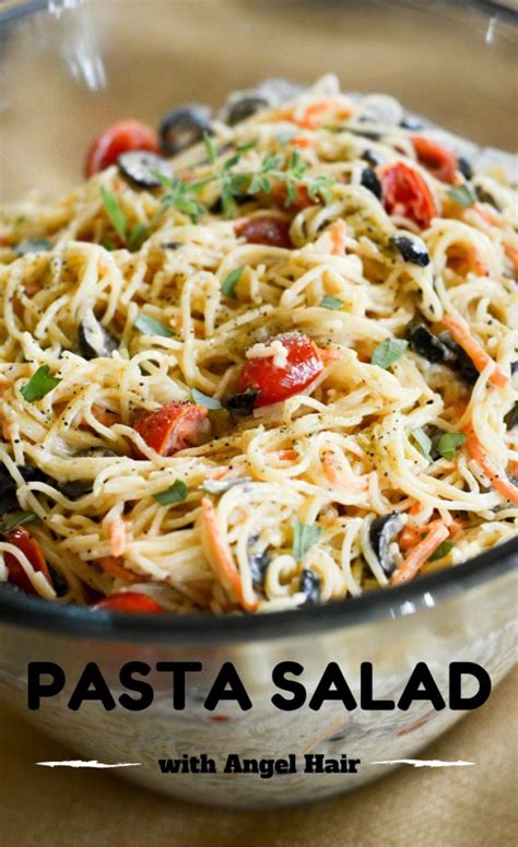 Easy Angel Hair Pasta Salad - The Gifted Gabber