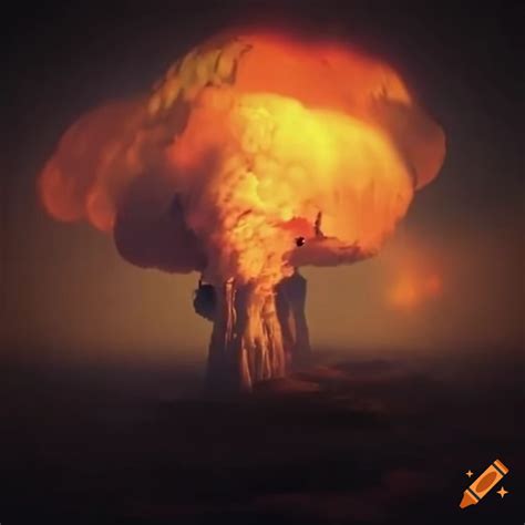 Image depicting a nuclear apocalypse on Craiyon