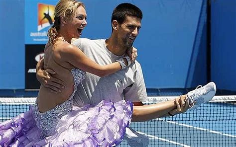 Novak Djokovic gets dancing lessons on court: in pictures