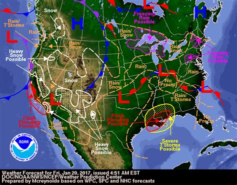 Noaa Weather Forecast Map - Map Of Stoney Lake