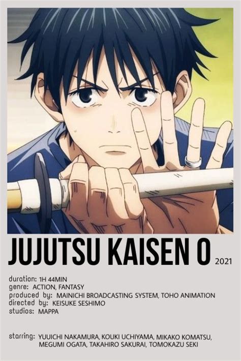 Jujutsu Kaisen 0 Movie in 2023 | Minimalist poster, Anime, Jujutsu