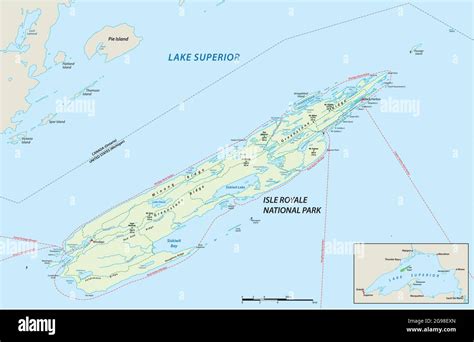 Vector vectores lago michigan mapa mapa Imágenes recortadas de stock ...