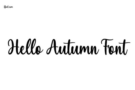 Hello Autumn Font - Free Font Download