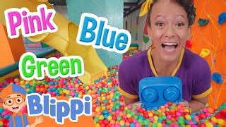 Blippi Learns Rainbow Colors and Shapes at the Indoor Playground | Blippi - Learn Colors and ...