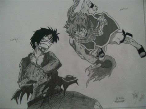 Luffy Vs Natsu by AltairTayrone on DeviantArt