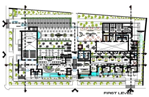 Arcade Building First Floor Plan Drawing Download DWG File