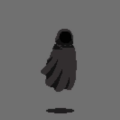 the silhouette of a person wearing a black hoodie and standing in front of a gray background