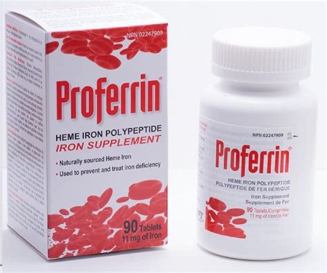 Proferrin 11mg Heme Iron 90Tablets: Amazon.ca: Health & Personal Care