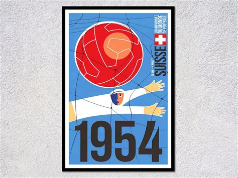 1954 FIFA World Cup Reprint Suisse Soccer World Cup Poster - Etsy