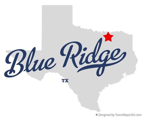 Map of Blue Ridge, TX, Texas