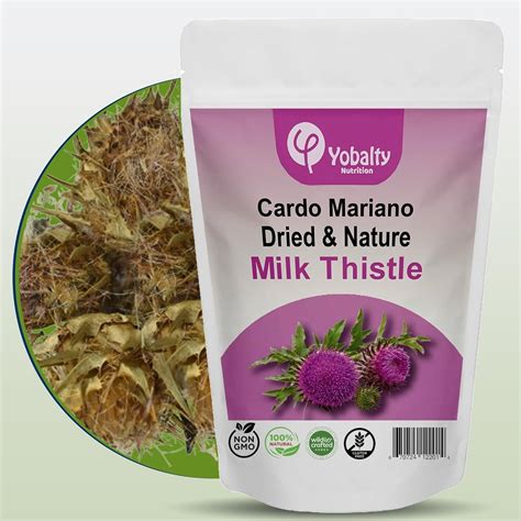 Milk Thistle dried Herb - Premium Cardo Mariano Tea from Mexico, 100% Natural, Resealable Bag (4 ...