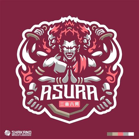 釈迦野(Shakano)🇯🇵 on Instagram: “asura mascotlogo. #artwork #logo #mascotlogo #mascotlogodesign # ...