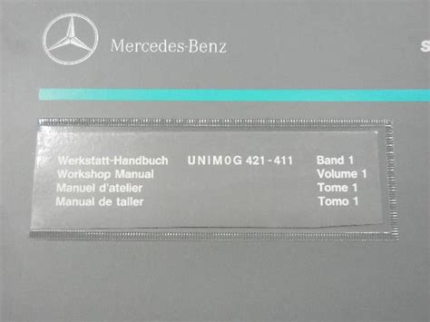 Unimog 421/411 Service/Repair Manual-421RM