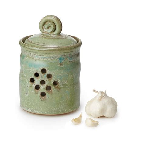 Garlic Keeper | storing garlic | Pottery jars, Ceramic pottery, Pottery