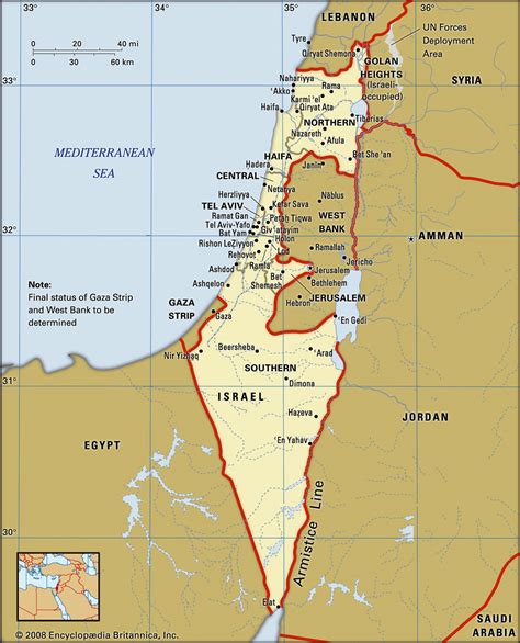 Map of Israel and geographical facts, Where Israel is on the world map - World atlas